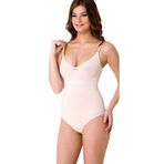 Emay Kadın Ten Dikişsiz Slip Askılı Body Korse, Bej, M