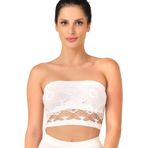 Emay Seamless Straplez Çift Kat Örme Bustiyer 4050 Siyah, Turuncu, L