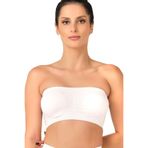 Emay Seamless Straplez Pedli Sporcu Bustiyer Beyaz Yeni Sezon, BEYAZ, XL