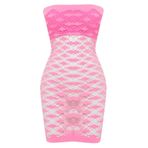 Emay Straplez Seamless Korse Atlet Fuşya 5034, Pembe, L