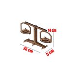 EmAyCenter 3d Ahşap Maket Eşit Kollu Terazi Etkinlik Oyunu
