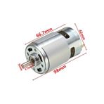 EmAyCenter RS775 24V 3000 RPM Güçlü ve Dayanıklı Rulmanlı DC Motor | Hobi CNC, Matkap, Testere için