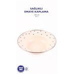 Emaye Black Cupid Çukur Makarna Salata Tabağı 24Cm
