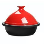 Emaye Fas Tajine tenceresi, dökme demirden, yapışmaz kaplamalı seramik tagine tencere, güveç tenceresi, yavaş pişirici, tencere