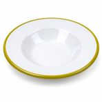 Emaye Makarna ve Salata Tabağı, Oksit Sarı, Çelik Üzerine Emaye Kaplama, 25 cm, Bulaşık Makinesinde Yıkanabilir