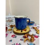 Emaye Market Emaye Bardak - Kupa - Kamp Bardağı - Kahve Fincanı 10 cm - Mavi