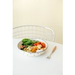 EMAYlab Black Cupid Emaye Bowl Tabağı - Bowl Kase - Salata Kasesi - Sunum Kasesi 21cm