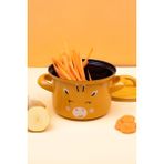 Emaylab Little Giraffe Mini Emaye Tencere (850ML) - 12 - Sarı