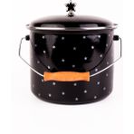 Emaylab Star 22 cm Siyah 5 lt Emaye Bakraç