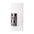 Emaylabxpeppythings Berry Emaye 4’lü Kapaklı Kase Çerezlik, Kahvaltılık, Reçellik, Zeytinlik, Sunumluk Seti 8cm 200 ml