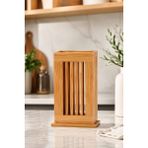 Emba Home Bambu Kaşıklık Mutfak Düzenleyici Ahşap Kaşık Standı Tezgah Üstü Organizer 15X10 cm - 15 x 10 x 9 cm