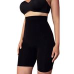 EMBA KORSE Basen Toparlayıcı, Bel Inceltici Ve Kalça Sıkılaştırıcı Yüksek Bel Paçalı Şort (SİYAH, 2XL-3XL)