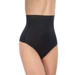 EMBA KORSE Dikişsiz İnceltici Toparlayıcı Lazer Kesim Yüksek Bel String Tanga (SİYAH, 2XL-3XL)