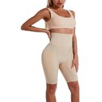 EMBA KORSE Silikon Süngerli Basen ve Popo Dolgulu Kum Saati Şekillendirici Dolgunlaştırıcı Hip Dips (TEN RENGİ, L-XL)
