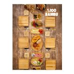 EMBazaar Bambu 19 Parça 6 Kişilik Doğa Serisi Kahvaltı Seti,kahvaltı Takımı,sunum Servis Set Pasta Tabak