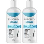 Embeauty Kolajen Ve Keratin Saç Dökülmesine Karşı Hızlı Sac Uzatan Dolgunlaştırıcı Onarıcı Besleyici Şampuan (2 paketi)