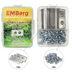 EMBergSupply EMBerg Dayanıklılık Bıçakları (18'li Paket) Worx Landroid Robotik Biçme Makineleri için (Çelik Worx Bıçak)