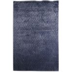 Emboss Jr 10 Blue Modern Desen Yeni Zellanda Yünü Ve Viskon El Dokuması Halı