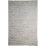 Emboss Jr 10 White Modern Desen Yeni Zellanda Yünü Ve Viskon El Dokuması Halı