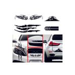 EMD Oto Sticker Mega 4lü Paket Dikiz, Kanat, Monster Pençe, Bagaj Sticker - Siyah - Standart