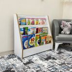 Emdief Home Bebek Çocuk Oyun Odası Melis Serisi Montessori Kitaplık - Çocuk Odası Kitap Rafı - Yerden Kitaplık - 3 Raf