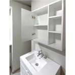 Emdief Home Modern Aynalı Banyo Dolabı Suntalam Malzemeden Tek Kapaklı 60X65X15 cm İki Raflı