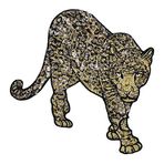 EMDOMO Pullu Leopar Yamaları Nakış Apliği Ceket Arka Yamalar Moda Marka Rozet 1 parça