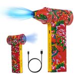 EMEBAY Sıkıştırılmış Hava Üfleyici/Taşınabilir Turbo Fan, 160000TR/Min Pilli Basınçlı Hava Püskürtme 10000 mAh Toz Fırçası Basınçlı Hava Silgi PC Ev Araba Temizliği için Kırmızı