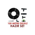 Emek 100 Metre Kendinden Delikli Damla Sulama Sistemi Ek Parçaları Damlama Borusu
