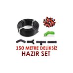 Emek 150 Metre Deliksiz Düz Damla Sulama Sistemi Ve Ek Parçaları
