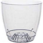 Emek Dekoratif Şeffaf Tabaklı Orkide Saksı 1.6 Lt - 14.3x13.7 cm