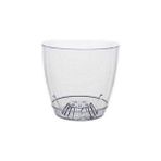Emek Dekoratif Şeffaf Tabaklı Orkide Saksı 5.5 Lt - 22x20 cm