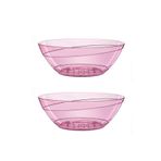 Emek Dekoratif Tabaklı Oval Orkide Saksı Şeffaf 3,8 lt 2'li