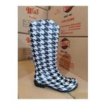 Emek Feliçita_zenne_yağmur_çizme Uzun_beyaz_siyah 33cm