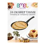 EMEL 24 Cm Granit Krep Tavası