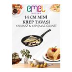 Emel Cooking Goods 14 cm Çok Amaçlı Mini Krep Tavası