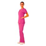 Emel Şahin Tekstil Dr. Hemşire Kadın Forma Fuşya Yarasa Takım 44