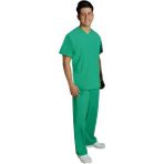 Emel Tekstil Doktor Erkek Açık Yeşil Forma Cerrahi Takım Terikoton Uniforma 4833 - XS