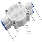 Emen SU Universal Shut Off Valf 4 Yollu Vana Quick Bağlantılı ( Beyaz )