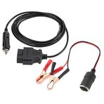 Emergency Power Supply Cable, Yctze OBD II Vehicle ECU Emergency 12V Power Supply Cable Memory Saver with Clip obd2 memory saver