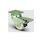 Emes 4 Adet EP01 ZKC 50F, Oynak Tablalı Frenli Mobilya Tekerleği, Pvc Kaplı, Sehpa Tekeri, Çap:50, 4Lü Set, Çift Dizi Bilyalı Geniş Tip