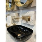 Emfa Aksesuar Ankastre Batarya Antik Gold Duvardan Ankastre Lavabo Mat Gold Pirinç Armatür