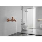 Emfa Aksesuar Bakır Vintage Banyo Bataryası - Rose Gold Banyo Musluğu