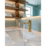 Emfa Aksesuar Gold Modern Lavabo Bataryası - Pirinç Goldlavabo Bataryası - Altın