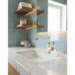 Emfa Aksesuar Rustik Lavabo Bataryası Pirinç - Vintage Modern Tasarım Beyaz-Gold