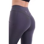 EMFURE Füme Kadın Spor Tayt Çift Cepli Sıkılaştırıcı Toparlayıcı Yüksek Bel Sporcu Taytı Leggings Fitness