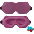 Emg 3D Uyku Maskesi Gözler Için Hafif Uyku Maskesi Engelle Seyahat Göz Farı Gözü Göz Maskesi Gecesi Nefes Alabilir Slaapmasker Renk: Duroc (Yurt Dışından) - Parçalı Set