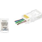 Emh Store Cat6 Ez RJ45 Konnektör - 100 Adet Şeffaf / Ekonomik Poşet Paket ND2415