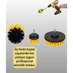 Emh Store Matkap Ucu Temizlik Fırçası Seti Banyo Fayans Zemin Için - Lisinya