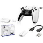 Emh Store Retro Oyun Stick HDMI Çift Gamepad Seti 2.4g Kablosuz - Beyaz HD330